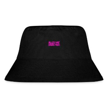 alles hat seinen Preis - Stanley/Stella recycelter Bucket Hat - Schwarz - Vorne