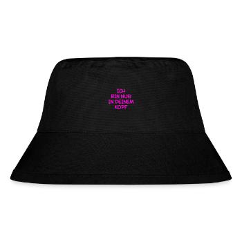 alles Einbildung - Stanley/Stella recycelter Bucket Hat - Schwarz - Vorne