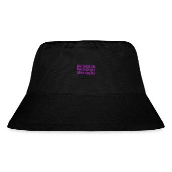 oft genug erklärt - Stanley/Stella recycelter Bucket Hat - Schwarz - Vorne