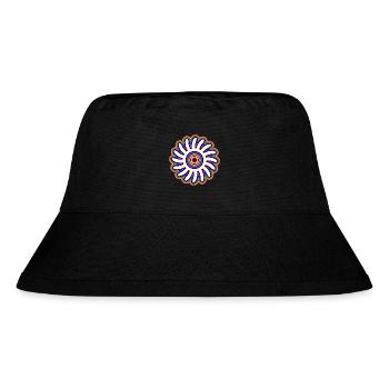 Psychedelic Sun - Stanley/Stella Recycled Bucket Hat - black - Front