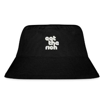 Eat The Rich - Stanley/Stella recycelter Bucket Hat - Schwarz - Vorne