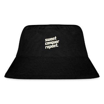 Motivational mantra - Stanley/Stella Recycled Bucket Hat - black - Front