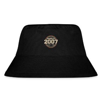 Awesome Since March 2007 Birthday 2007 Gift - Stanley/Stella Recycled Bucket Hat - black - Front