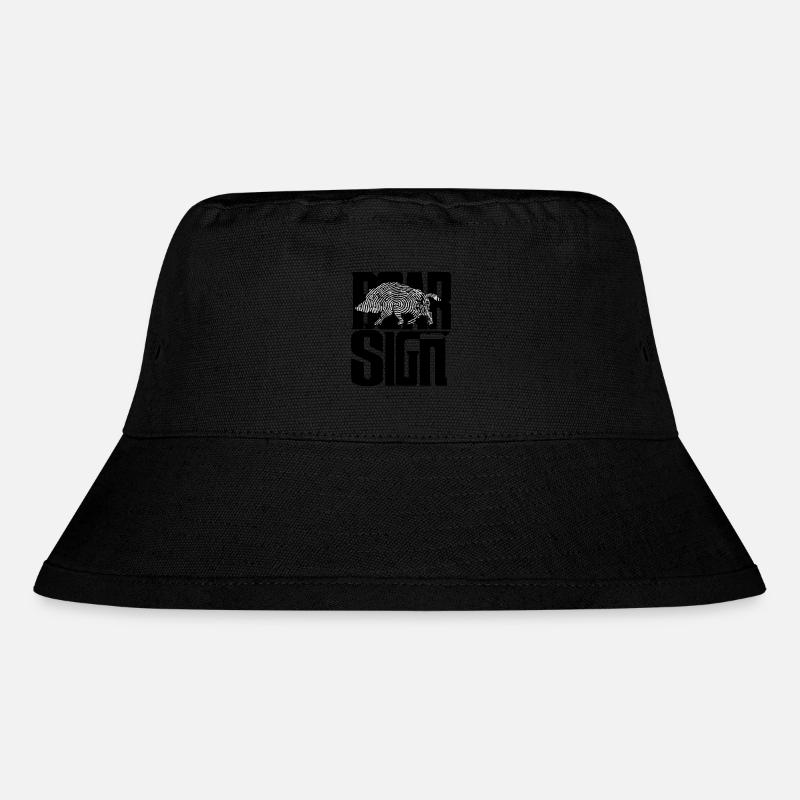 Boar sign - Stanley/Stella Recycled Bucket Hat - black