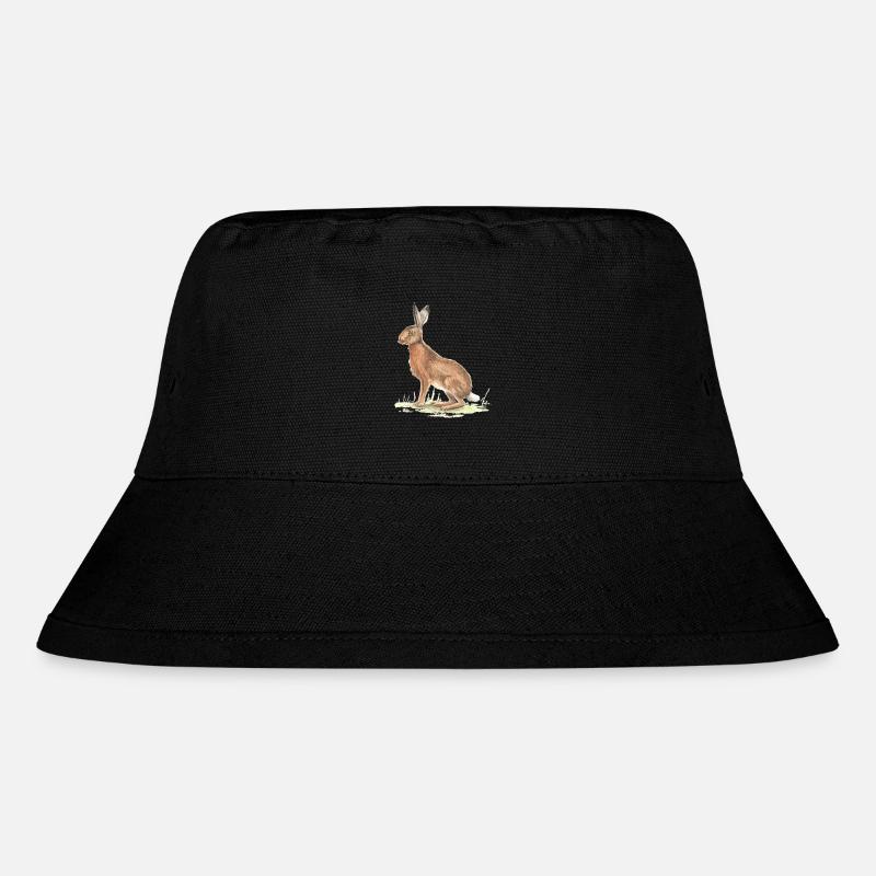 Hase - Stanley/Stella recycelter Bucket Hat - Schwarz
