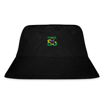 Fussball verein team party em wm BRAZIL 86 - Stanley/Stella recycelter Bucket Hat - Schwarz - Vorne