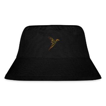 Free Line Art Vogel Minimalistisches Design - Stanley/Stella recycelter Bucket Hat - Schwarz - Vorne
