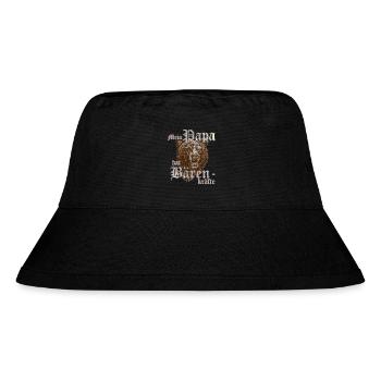mein papa bärenkräfte vintage - Stanley/Stella recycelter Bucket Hat - Schwarz - Vorne