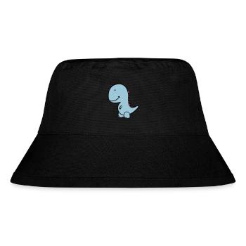 dino - Stanley/Stella recycelter Bucket Hat - Schwarz - Vorne
