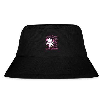 Glühweinhorn Einhorn Glühwein Sprüche Geschenk - Stanley/Stella recycelter Bucket Hat - Schwarz - Vorne