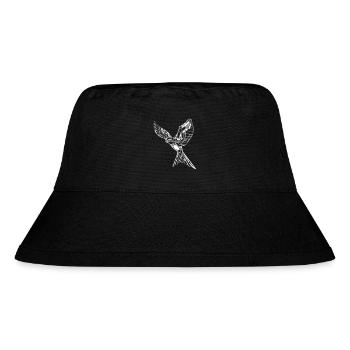 Eleganter fliegender Falke - Stanley/Stella recycelter Bucket Hat - Schwarz - Vorne