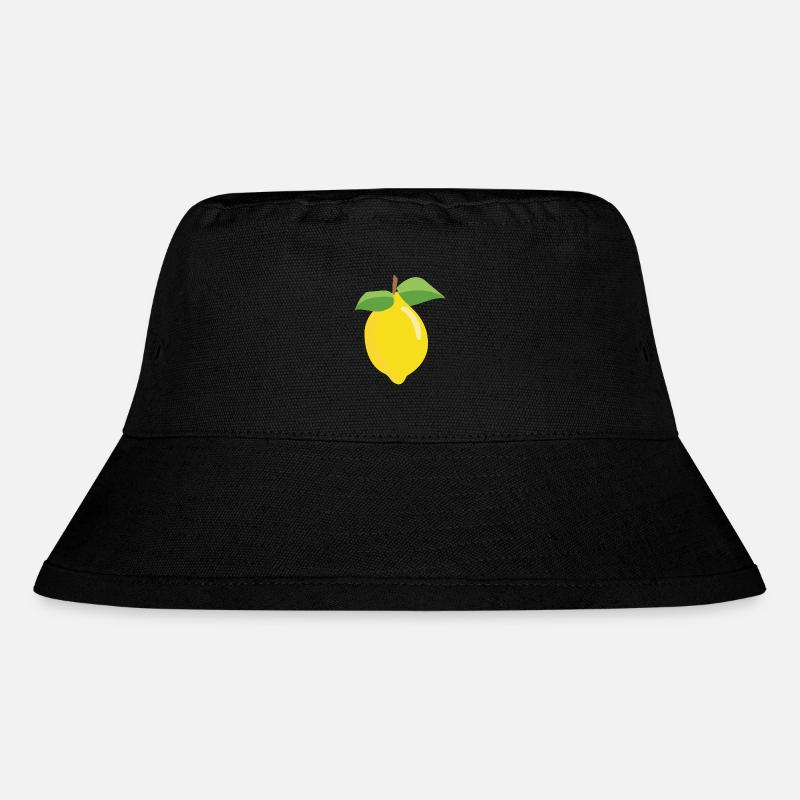 lemon - Stanley/Stella Recycled Bucket Hat - black