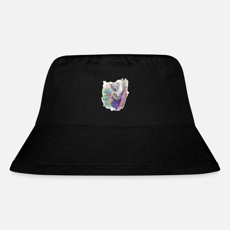 Koala | Koala Bär - Stanley/Stella recycelter Bucket Hat - Schwarz