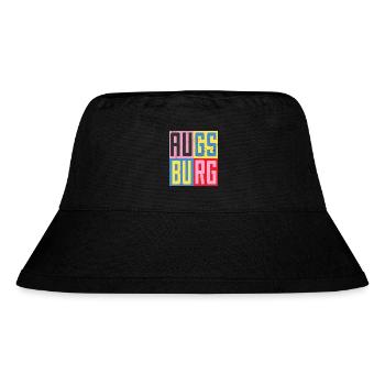 Augsburg Design - Stanley/Stella recycelter Bucket Hat - Schwarz - Vorne