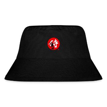 Samurai Kanji Rot - Stanley/Stella recycelter Bucket Hat - Schwarz - Vorne