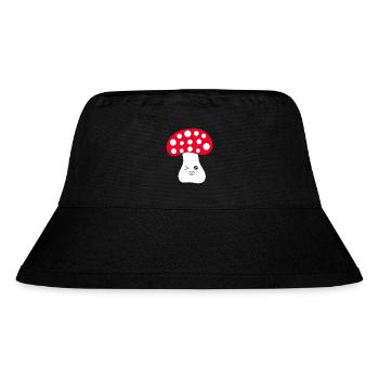 Fliegenpilz, Pilz im Wald Geschenk - Stanley/Stella recycelter Bucket Hat - Schwarz - Vorne