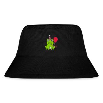 Celebrate birthday Party Frog - Stanley/Stella Recycled Bucket Hat - black - Front