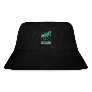 woodcutter carpenter baby and toddler shirts - Stanley/Stella recycelter Bucket Hat - Schwarz - Vorne