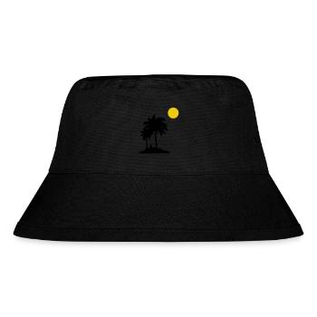 Palmen - Stanley/Stella recycelter Bucket Hat - Schwarz - Vorne