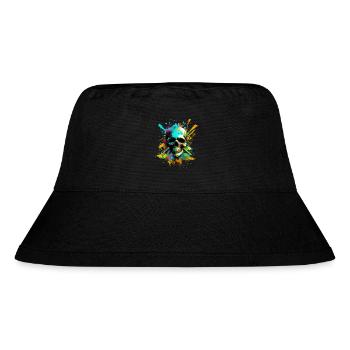 Psychedelic Skull - Stanley/Stella Recycled Bucket Hat - black - Front