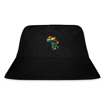 AFRICA - MAP - Stanley/Stella Recycled Bucket Hat - black - Front