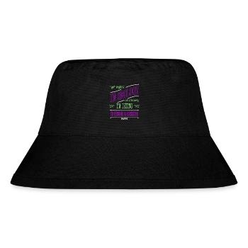 celestial spaceship astrophysics statement gift - Stanley/Stella recycelter Bucket Hat - Schwarz - Vorne