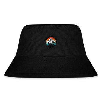 Best dad in the world since 1979 Father's Day - Stanley/Stella Recycled Bucket Hat - black - Front