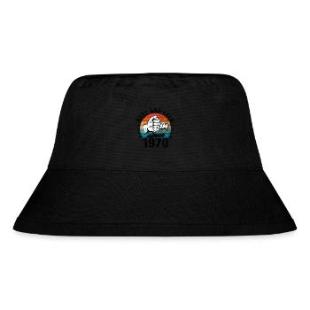 Best dad in the world since 1970 Father's Day birthday - Stanley/Stella Recycled Bucket Hat - black - Front