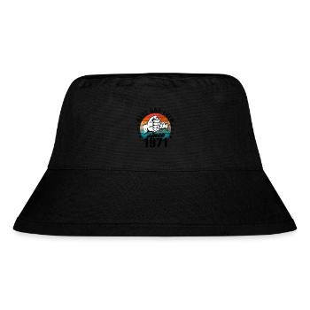 Bester Papa der Welt seit 1971 Vatertag Geburtstag - Stanley/Stella recycelter Bucket Hat - Schwarz - Vorne
