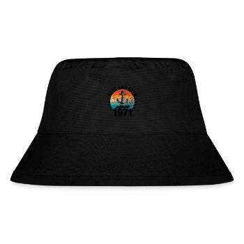 Bester Papa der Welt seit 1971 Vatertag Geburtstag - Stanley/Stella recycelter Bucket Hat - Schwarz - Vorne