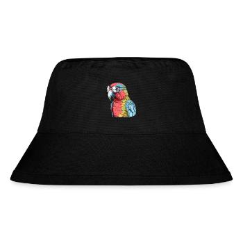 Pecco the spectacled parrot - Stanley/Stella Recycled Bucket Hat - black - Front