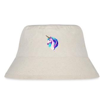 Einhorn Fabeltier Unicorn Mädchen Einhörner - Stanley/Stella recycelter Bucket Hat - Naturweiß - Vorne