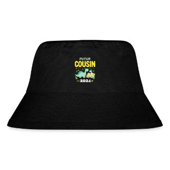 Zukünftige Cousine 2024 Ich werde Cousine Schwangerschaft - Stanley/Stella recycelter Bucket Hat - Schwarz - Vorne