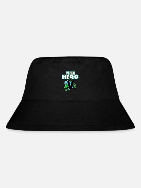 VEGAN HERO - Stanley/Stella recycelter Bucket Hat - Schwarz