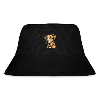 Dog - Stanley/Stella recycelter Bucket Hat - Schwarz - Vorne