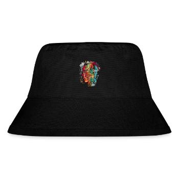 Double portraits - Stanley/Stella Recycled Bucket Hat - black - Front