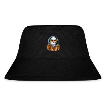 Street style snowy owl | Owl lovers - Stanley/Stella Recycled Bucket Hat - black - Front