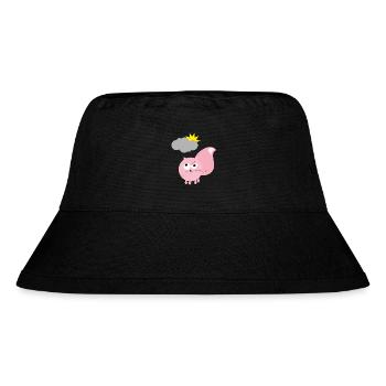 CUTE ANGRY CAT - Stanley/Stella recycelter Bucket Hat - Schwarz - Vorne