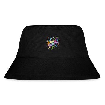 Rave Party Festival - Stanley/Stella recycelter Bucket Hat - Schwarz - Vorne