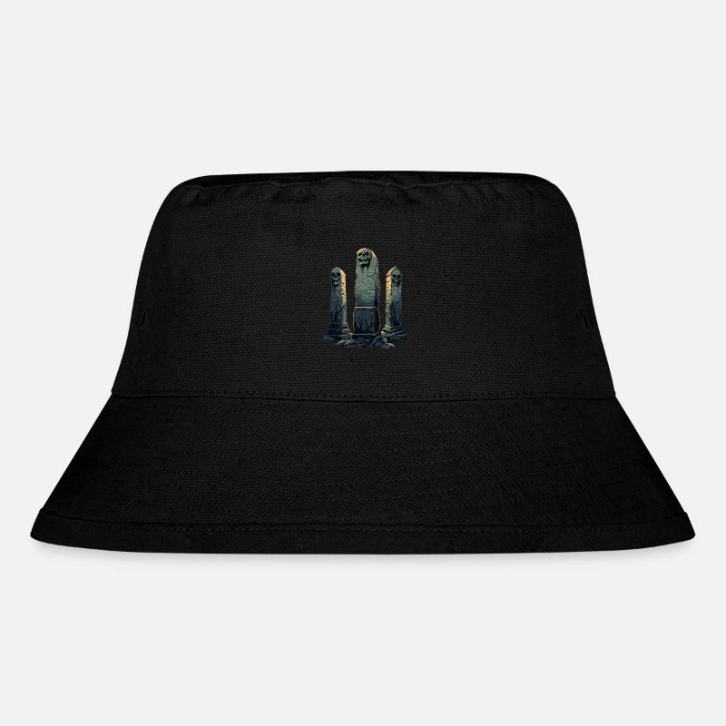 Grabsteine - Stanley/Stella recycelter Bucket Hat - Schwarz