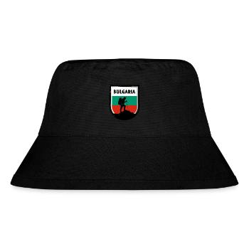 Bulgarien Flagge Bulgarische Fahne Goldstrand - Stanley/Stella recycelter Bucket Hat - Schwarz - Vorne