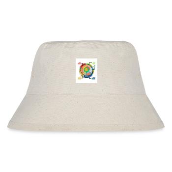 Circle of the World - Stanley/Stella Recycled Bucket Hat - natural - Front