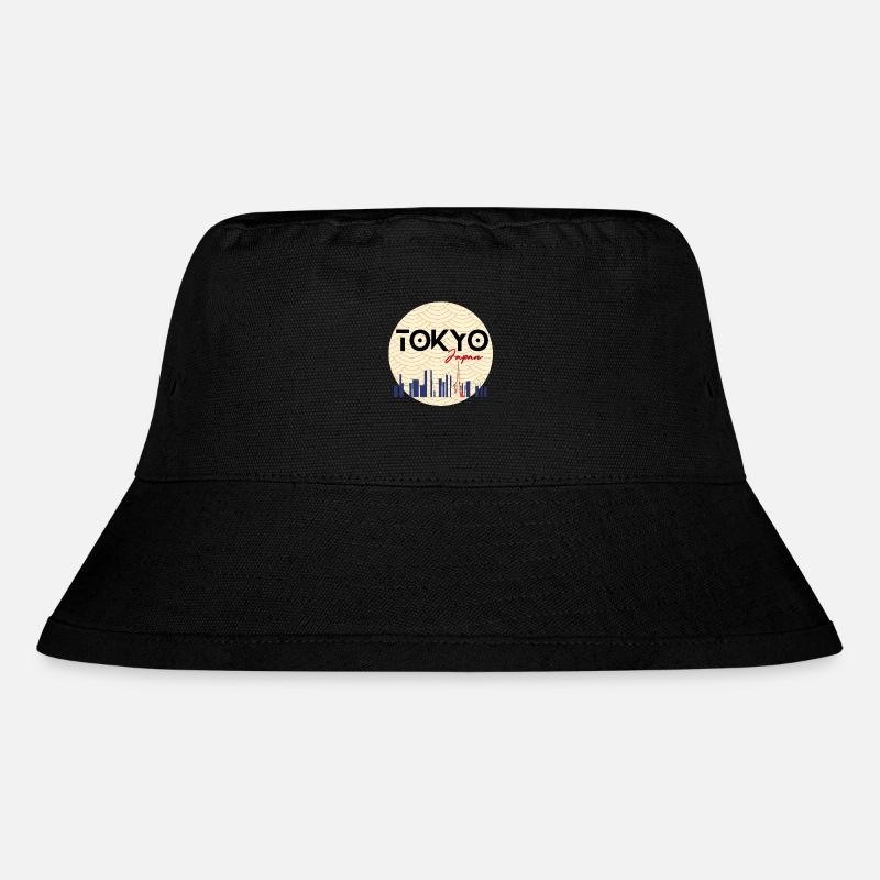 Tokyo city - Stanley/Stella Recycled Bucket Hat - black