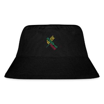 Reggae Musik Rastafari Jamaika - Stanley/Stella recycelter Bucket Hat - Schwarz - Vorne
