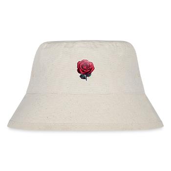 Rose red - Stanley/Stella Recycled Bucket Hat - natural - Front