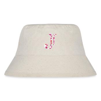 Letter j kisses - Stanley/Stella Recycled Bucket Hat - natural - Front