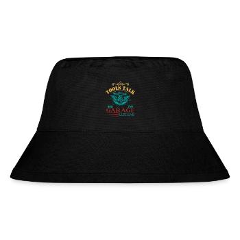 Tools talk and the garage listens - Stanley/Stella Recycled Bucket Hat - black - Front