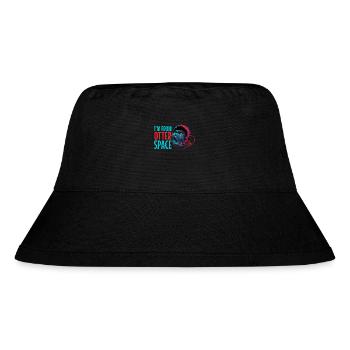 Otter Space Lustig Otter Astronaut - Stanley/Stella recycelter Bucket Hat - Schwarz - Vorne