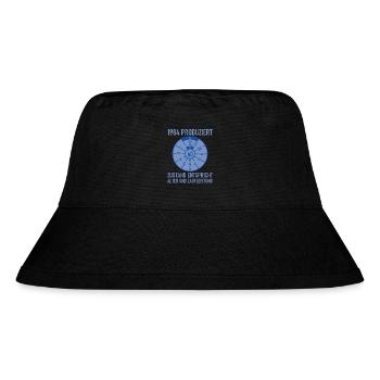 HU Zustand entspricht Alter und Laufleistung Auto - Stanley/Stella recycelter Bucket Hat - Schwarz - Vorne