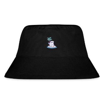 Polar Bear Summer Holiday - Stanley/Stella Recycled Bucket Hat - black - Front